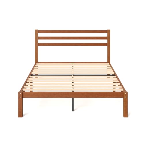 ZINUS Leah Bamboo Platform Bed Frame with Headboard, No Box Spring Needed, Wood Slat Support, Easy Assembly, Queen ZINUS