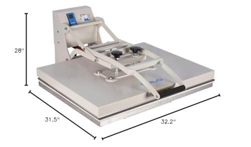 KEIKI 24x32 Inch Large Format Digital Manual Sublimation Heat Press Machine with Infrared Positioning, for T-Shirts, Heat Transfer Printing Machine for Home and Commercial, No Plug, 110V,4500W KEIKI