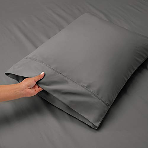 Hearth & Harbor Extra Deep Pocket Sheets - Fits Mattress 18-24 Inches Deep - Extra Deep Pocket Full Size Sets - 6 Piece Full Size - Full - Gray Hearth & Harbor