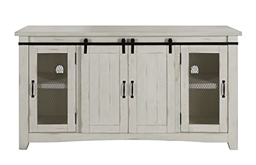 Martin Svensson Home Aspen 65" Solid Wood TV Stand, All Antique White Martin Svensson Home