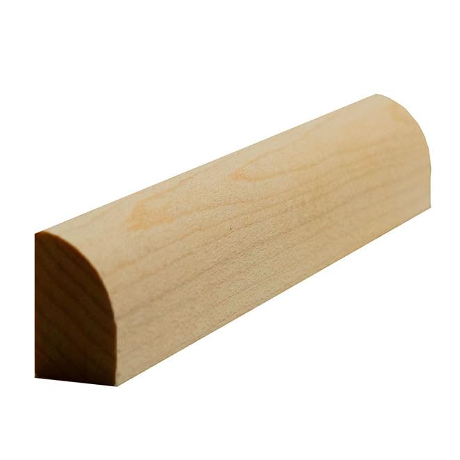 EWBS11 Baseboard Shoe Quarter Round and Doorstop, 1/2" x 3/4", Cherry, 94" Newmouldings