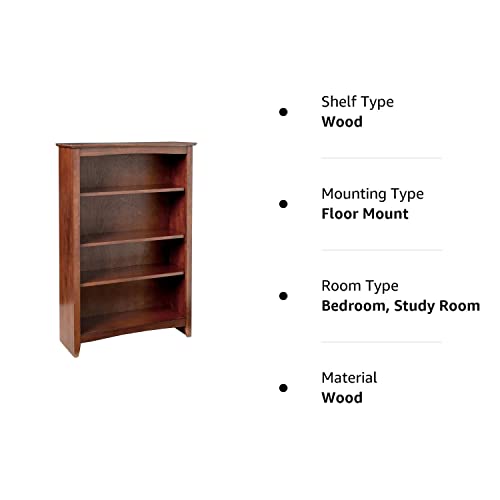 International Concepts Shaker Bookcase, 48-Inch, Espresso IC International Concepts
