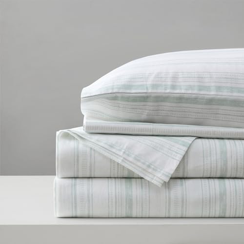 Comfort Spaces 100% Cotton Sheet Set Breathable, Lightweight, Soft with 12" Elastic Pocket Fits up to 14" Mattress, All Season Cozy Bedding, Matching Pillow Case, Twin Good Vibes 3 Piece Comfort Spaces