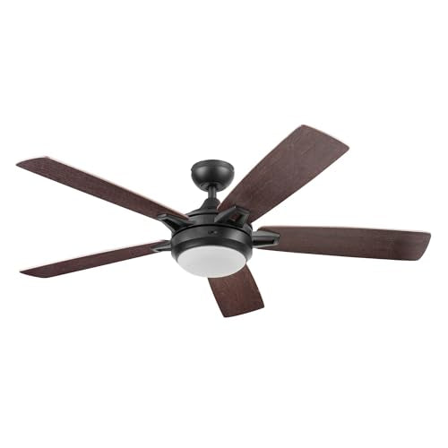 Prominence Home 51649-01 Lorelai Smart Ceiling Fan with Light and Remote, 52, Bronze Prominence Home