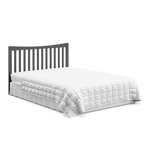 Graco Remi 4-in-1 Convertible Crib & Changer with Drawer (Gray) – GREENGUARD Gold Certified, Crib and Changing -Table Combo, Includes Changing Pad, Converts to Toddler Bed, Daybed and Full-Size Bed Graco