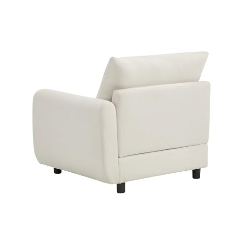 Christopher Knight Home Bricez 69" Loveseat, Upholstered Sofa, Modular Couch, Oversized Loveseat, Spacious Seating Sofa Couch, Comfort Sectional Corner Wooden Chair for Living Room Home Office, White Christopher Knight Home