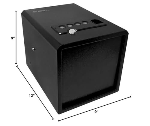 Stealth Biometric Handgun Hanger Safe Quick Access Pistol Security Box CA DOJ Approved Stealth