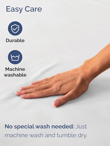 Extra Deep King Fitted Sheet - Hotel Luxury Single Fitted Sheet Only - Easily Fits 18 inch to 24 inch Mattress - Ultra Soft, Wrinkle Free w/Extra Deep Pockets - Easy-Care, Breathable & Comfy - White CGK Unlimited