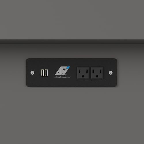 AFI, Monroe Queen Murphy Bed Chest with 6" Mattress, Storage Drawer & Built-in USB Charger, Grey AFI