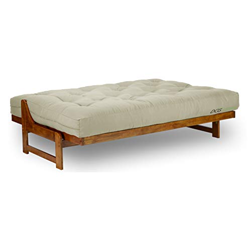 Nirvana Futons Extra Thick Premium 10-Inch Queen Futon Mattress, Ivory Twill - Made in USA Nirvana Futons