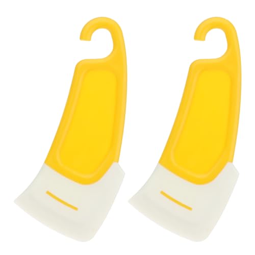 3D Printer Spatula, 2Pcs Silicone Spatula for 3D Printing Resin Removal, Resin Spatula Tools, Professional 3D Printer Tools Accessories, 3D Printer Accessories for Model Stripping Safety, Yellow Aiyorse