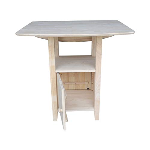 IC International Concepts T-3638DPG Bistro Table, Unfinished IC International Concepts