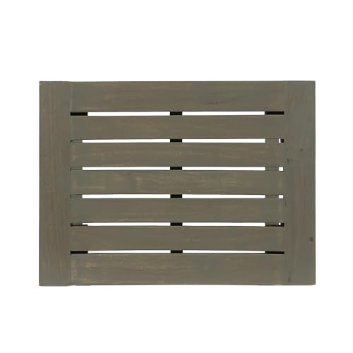 Christopher Knight Home Caribbean Outdoor Acacia Wood Balcony Bar Set, 3-Pcs Set, Grey Finish Christopher Knight Home