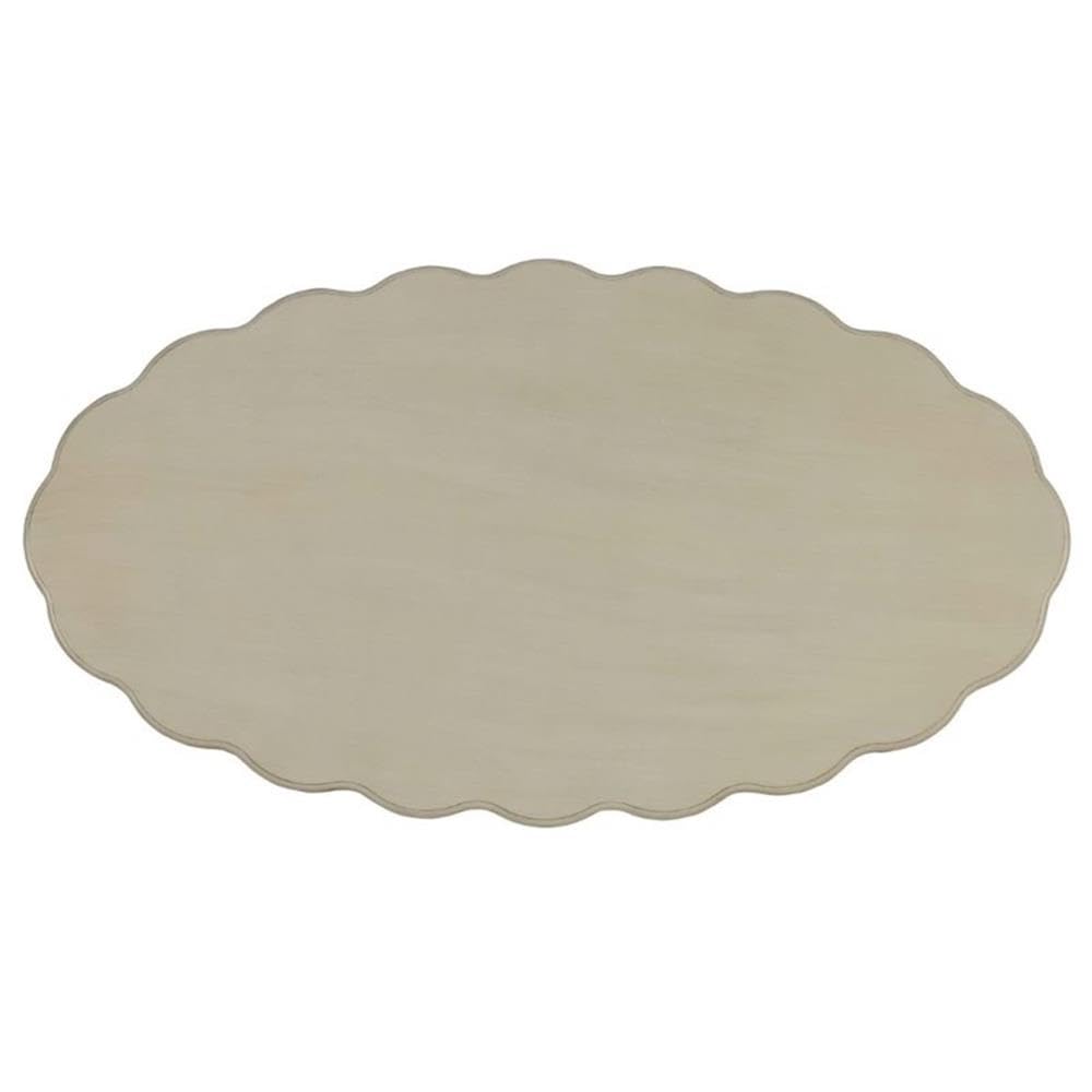 Acme Fordon Oval Coffee Table in Antique White Acme