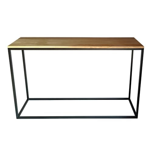 Fab Habitat Evolve Console Table - 47" L Modern Industrial Mango Wood Rectangle Table, Handcrafted for Living Room, Entryway, or Office - Natural Finish Fab Habitat