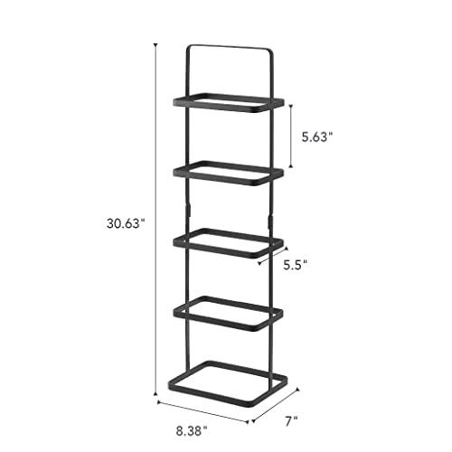 Yamazaki Home, Tall | Steel Shoe Rack, Black YAMAZAKI