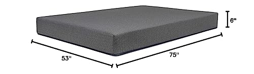 DREAMFOAM Bedding Chill 6" Gel Memory Foam Mattress, Full DREAMFOAM