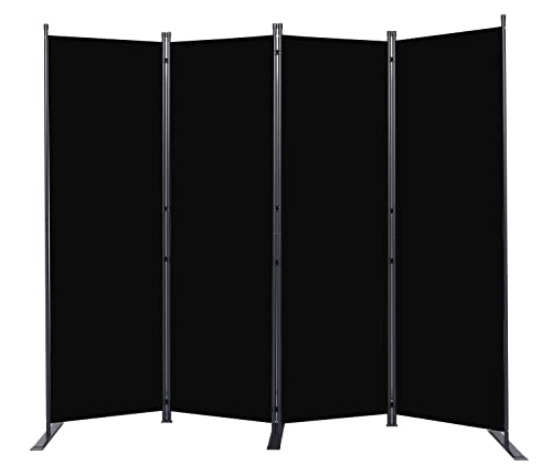 Room Divider 6FT Portable Room Dividers and Folding Privacy Screens, 88'' W Fabric Divider for Room Separation, 4 Panel Partition Room Dividers Screen HOMSCREENER