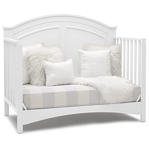 Delta Children Perry 6-in-1 Convertible Crib - Greenguard Gold Certified, Bianca White Delta Children