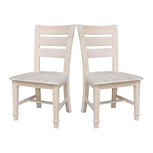 IC International Concepts Tuscany Chair, 21.3" W x 22" D x 38.2" H, Unfinished IC International Concepts