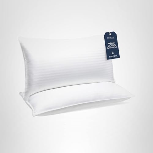 Beckham Hotel Collection Bed Pillows King Size Set of 2 - Down Alternative Pillow for Back, Stomach or Side Sleepers Beckham Hotel Collection