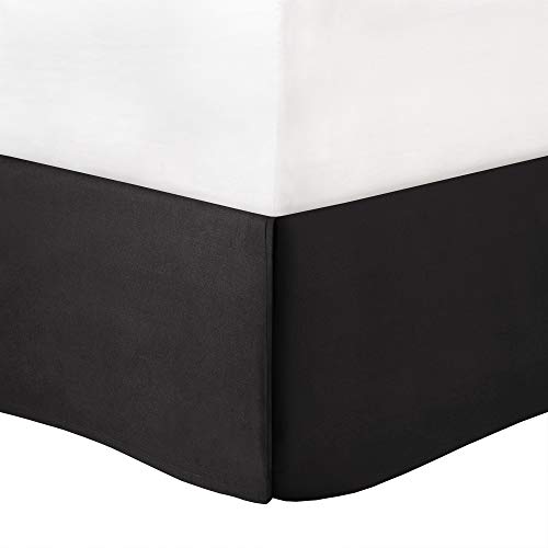 Madison Park Laurel Queen Size Bed Comforter Set Bed In A Bag - Black , Wrinkle Tufted Pleated – 7 Pieces Bedding Sets – Faux Silk Bedroom Comforters Madison Park