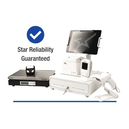 Star Micronics TSP143IIIBi Bluetooth Thermal Receipt Printer for iOS, Android, and Windows with Auto-cutter and Internal Power Supply - Gray Star Micronics