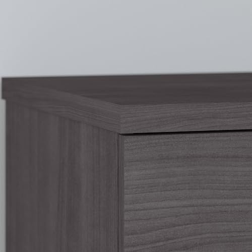 Bush Home Somerset 72W 3 Position Sit to Stand L Shaped Desk with Hutch in Storm Gray | Adjustable Height Table for Home Office Bush Home