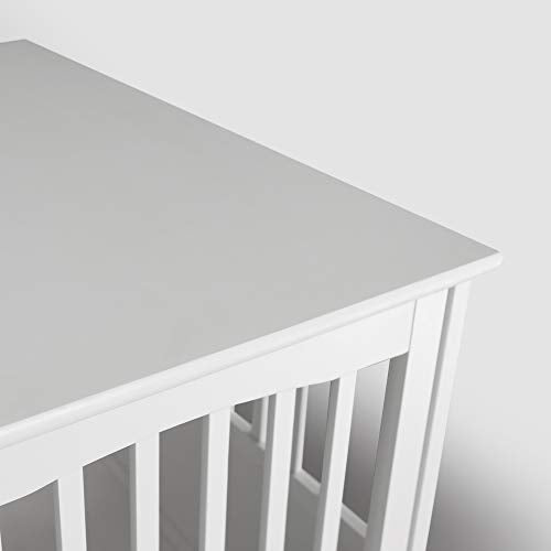 Casual Home Wooden Decorative Indoor Kennel Dog Crate End Table Night Stand Furniture with Lockable Gate for Medium Pets Up to 25 Pounds, White Casual Home