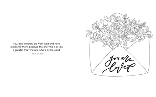 Scriptures and Florals Coloring Book WoodArtSupply