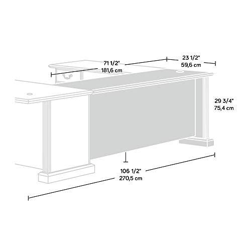 Sauder Heritage Hill 72" U-Shaped Connector Kit, Classic Cherry finish Sauder