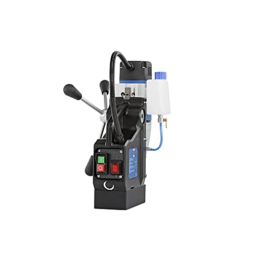 CS Unitec | MABasic 200 Portable Magnetic Drill Press | 900W 2-Speed Benchtop Power Drill Machine w/up to 1-3/8" Diameter & 6-1/3" Depth of Cut | Oil Bottle Included CS Unitec