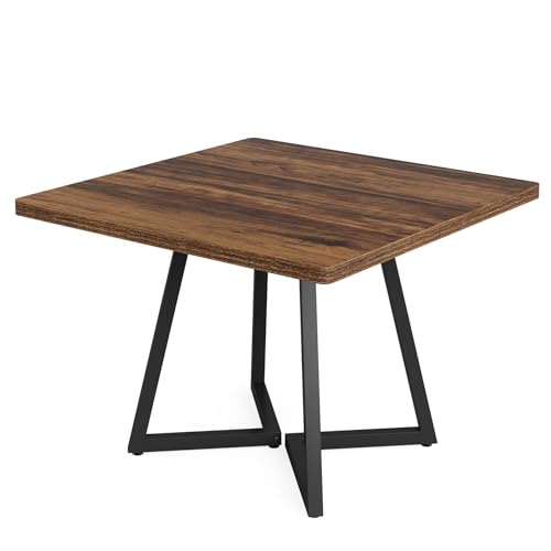 Tribesigns 31.5" Square Conference Table for 2-4 People, Compact Office Table for Small Spaces, Seminar Room Tribesigns