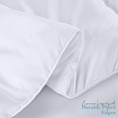 Utopia Bedding Comforter Duvet Insert, Quilted Comforter with Corner Tabs, Box Stitched Down Alternative Comforters King Size (White) Utopia Bedding