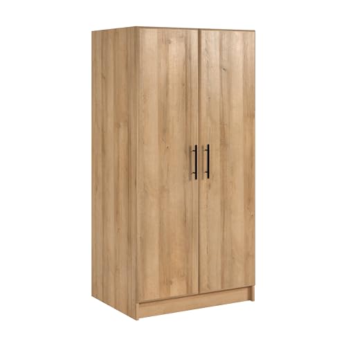 Prepac Elite Oak 32-Inch Tall Storage Cabinet with Adjustable Shelves Prepac