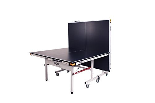JOOLA Rally TL Professional MDF Indoor Ping Pong Table w/ Quick Clamp Table Tennis Net & Post Set - 10 Minute Easy Assembly - Corner Ball Holders - Tournament Quality - Includes Playback Mode JOOLA