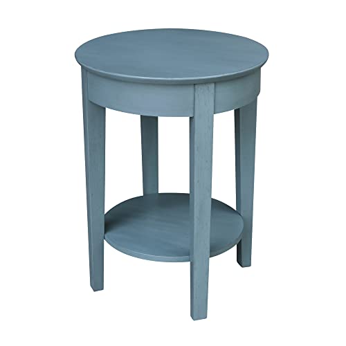IC International Concepts International Concepts Phillips Accent Drawer Table, Ocean Blue - Antique Rubbed IC International Concepts
