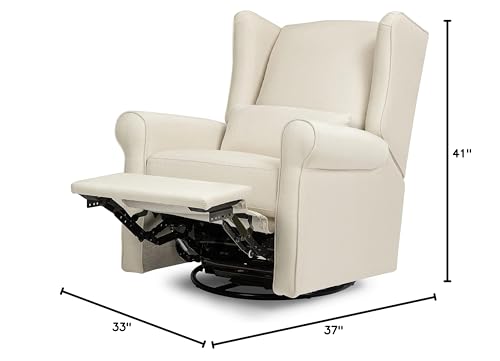 DaVinci Hayden Recliner and Swivel Glider in Natural Oat, Greenguard Gold & CertiPUR-US Certified DaVinci