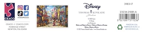 Ceaco - Thomas Kinkade - Disney - Mickey and Minnie in Mexico - 1000 Piece Jigsaw Puzzle Ceaco
