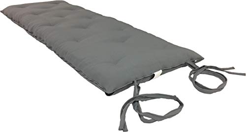 D&D Futon Furniture Cotton/Foam/Polyester Queen Size Traditional Japanese Floor Rolling Futon Mattresses 3x60x80, Gray D&D Futon Furniture