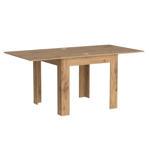 Mobili Fiver, Square extendable Dining Table, Eldorado, Rustic Wood, Made in Italy Mobili Fiver