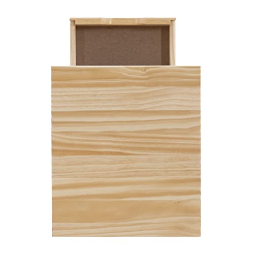 Linon Home Decor Products Corinne Six Drawer Storage, Natural Rolling Cart Linon Home Decor Products