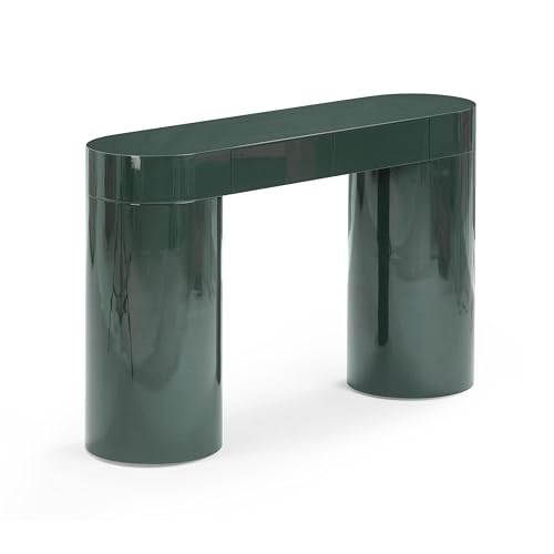 Tov Furniture Mira High Gloss Console Table (Deep Green) Tov Furniture