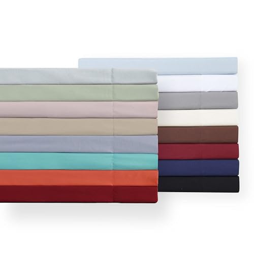 TRULY SOFT Everyday Sheet Set Turquoise Polyester 3-Piece Twin Sheet Set, Solid Color Themed, Adult Bedding, Oeko-TEX Certified TRULY SOFT