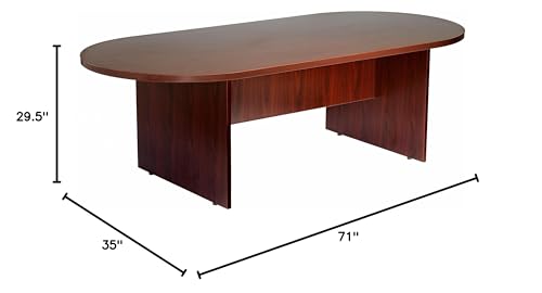 Boss Office Products N135-M Conference Table, 71 by 35", Mahogany Boss Office Products