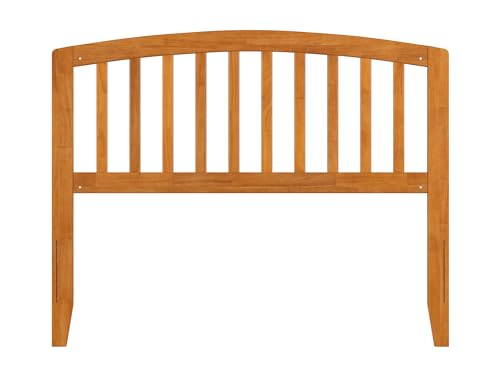 AFI Richmond Full Solid Wood Headboard with Attachable Charger in Light Toffee AFI