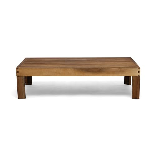 Christopher Knight Home Alice Outdoor 5 Piece Acacia Wood Sofa Set, Teak Finish, Beige Christopher Knight Home