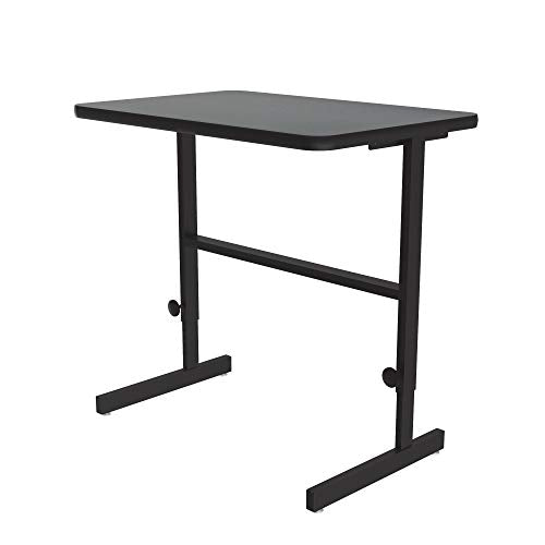 Correll 24"x36" Adjustable Height (34"-42") Standing Desk, Work Station, Montana Granite HP Laminate, Steel Frame, Made in The USA (CST2436-55) CORRELL, INC.