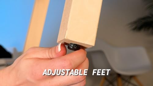 6-Foot Premium Shuffleboard Table w/Folding Legs - Wood Grain Edition PARTYPONG