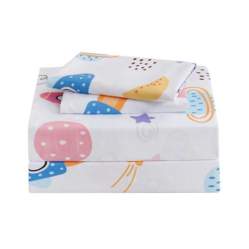 Ocharo Kids Boys Full Bed Sheets Space - Ultra-Soft Universe Sheet Set 4 Pieces - Cozy Breathable & Machine Washable - Rocket Spaceship Bedding Set for Boys Girls Teens & Toddlers Ocharo